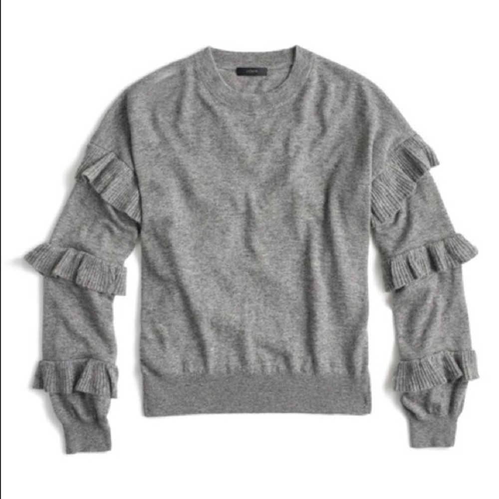 J.Crew Ruffle Sleeve Sweater